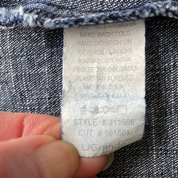Damada Jeans Shirt Blouse Junior L Adult S - Picture 5 of 10